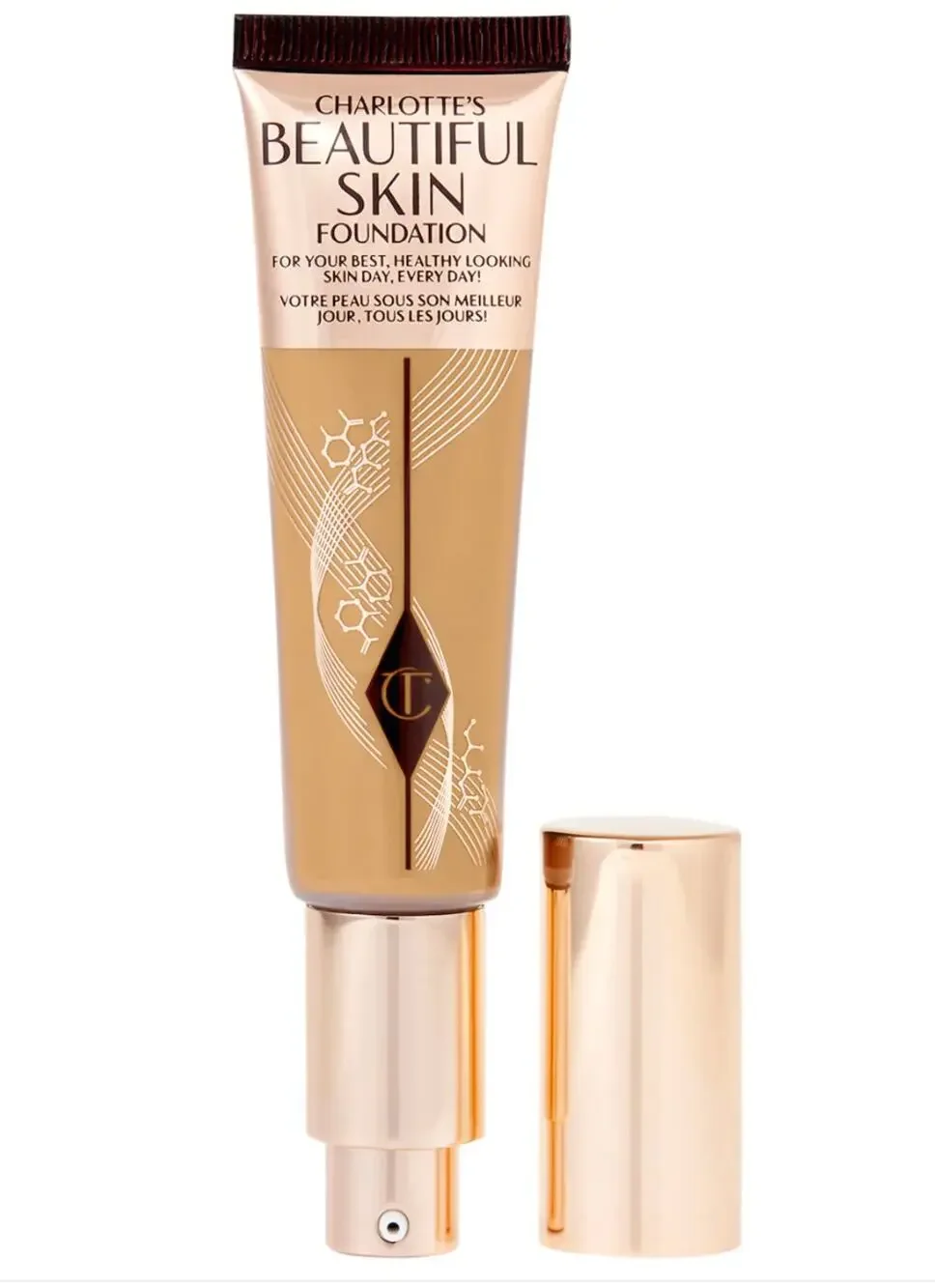 Charlotte Tilbury Beautiful Skin Medium Coverage Liquid Foundation #8 Warm NEW